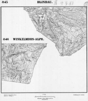 845 Blindau [Topographische Karte von Bayern 1:25.000 (Positionsblätter)]