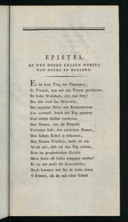 151-178, Epistel - Aurora und Tithon