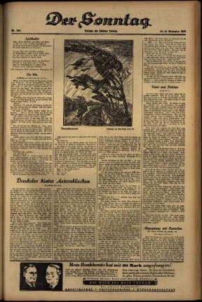 Zweite Ausgabe vom Samstag, den 13. November 1937.