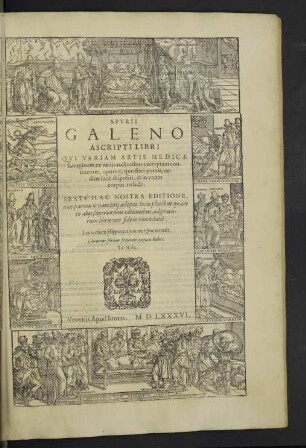 [8]: Spvrii Galeno Ascripti Libri : Qvi Variam Artis Medicae farraginem ex varijs auctoribus excerptam continentes ... & in vnum corpus redacti ...