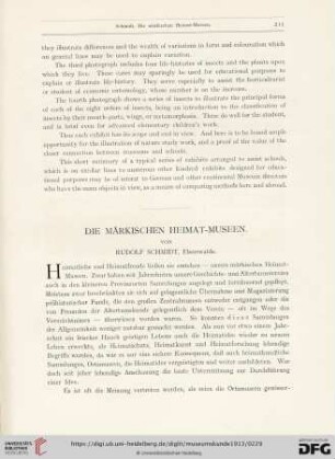 9: Die märkischen Heimat-Museen