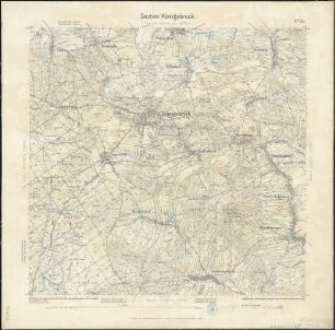 Äquidistantenkarte 35 : Section Königsbrück, 1895 : Section Königsbrück. - 1:25000. - Leipzig: Giesecke & Devrient, 1895. - 1 Kt.