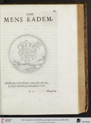 LXXII. Mens eadem