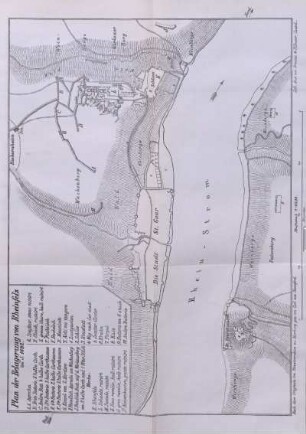 Plan der Belagerung von Rheinfels im J. 1692.