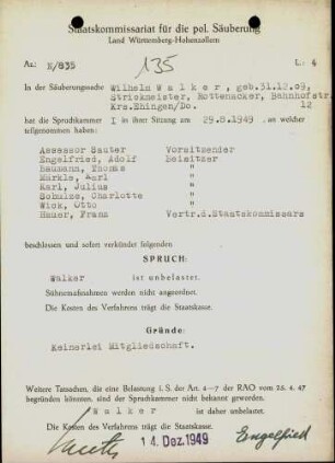Walker, Wilhelm