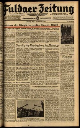 Ausgabe vom Freitag, den 05. November 1943.