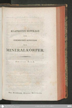 2: Beiträge Zur Chemischen Kenntniss Der Mineralkörper