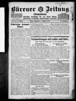 Bürener Zeitung. 1896-1935