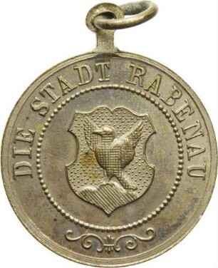 König Albert - Medaille auf das 800-jährige Wettinjubiläum der Stadt Rabenau