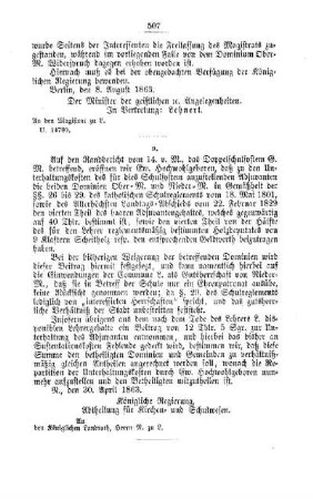 Beitreibung von Schullasten verpachteter Parcellen dismembrirter Grundstücke : [IV. Elementarschulwesen]
