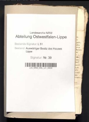 Reichskammergerichtsprozeß über die Erbstreitigkeiten zwischen Hilmar von Quernheim und Jasper von Quernheim um Haus Beck