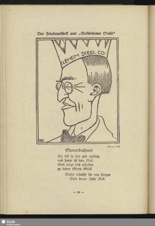 Der Friedensfürst aus "Bethlehems Stahl"