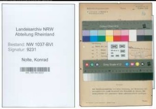 Entnazifizierung Konrad Nolte , geb. 31.10.1907 (Stadtinspektor)