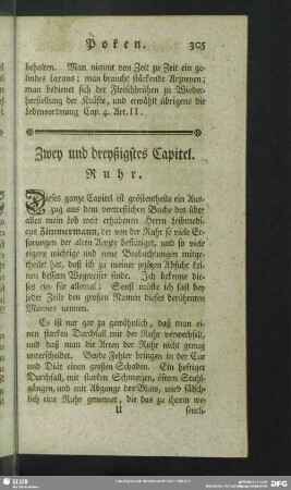 Zwey und dreyßigstes Capitel. Ruhr
