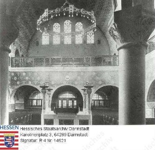 Darmstadt, Neue Synagoge in der Bleichstraße / Mittelempore