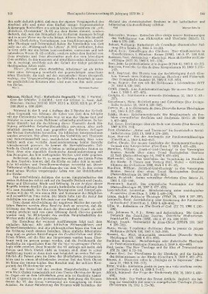 143-144 [Rezension] Schmaus, Michael, Katholische Dogmatik