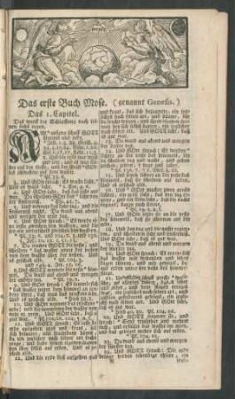 Das erste Buch Mose. (genannt Genesis.)