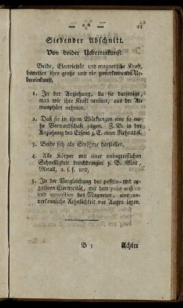 Siebender Abschnitt. Von beider Uebereinkunft.