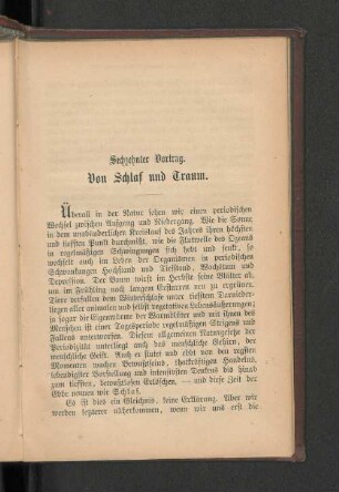 Sechzehnter Vortrag. Von Schlaf und Traum.