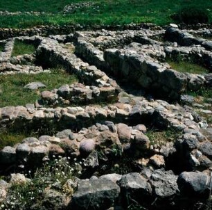 Gournia (Kreta). Gassenverläufe auf der Höhe des Stadthügels