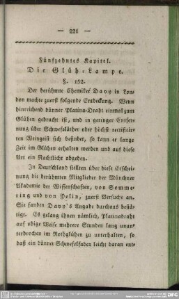 Fünfzehntes Kapitel. Die Glüh-Lampe