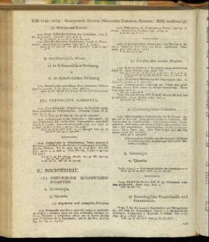 (I.) Historische Hülfswissenschaften