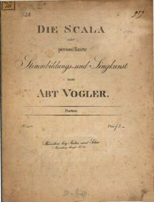 Die Scala oder personifizirte Stimmbildungs- und Singkunst