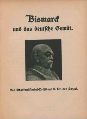 Bismarck und das deutsche Gemüt