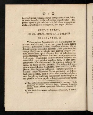 4-16, Sectio Prima. De Usu Balneorum Ante Partum.