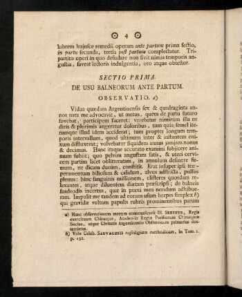 4-16, Sectio Prima. De Usu Balneorum Ante Partum.