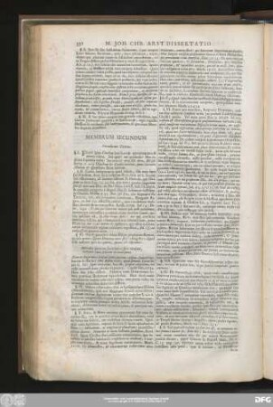 Membrum Secundum Peraedicato Textus.