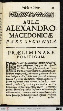 Praelininare politicum