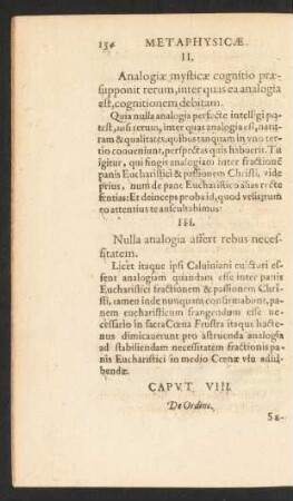 Caput VIII. De Ordine.