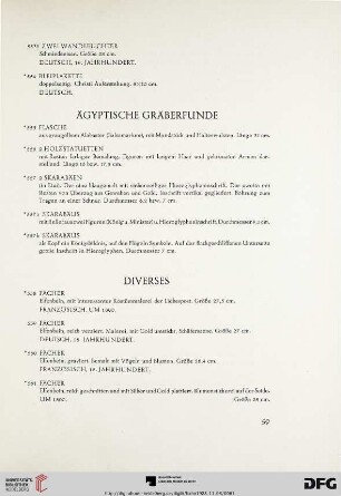 Ägyptische Gräberfunde, Diverses (Nr. 555-584)
