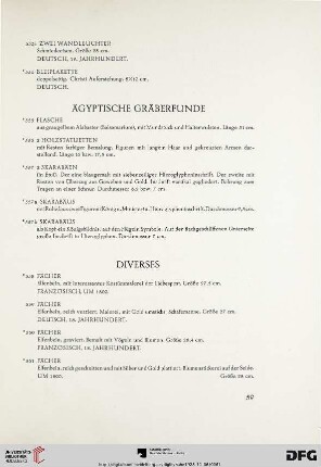 Ägyptische Gräberfunde, Diverses (Nr. 555-584)