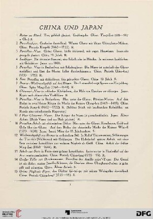 China und Japan (Nr. 1-187)
