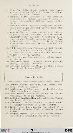 Gerahmte Stiche (Nr. 1161-1168)