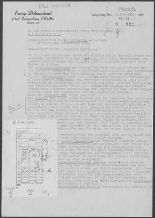 Herrentierbach-Riedbach: Visitationsbericht mit Pfarrbericht 1960