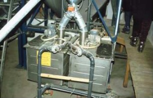 Fotografie: Fütterungstechnik, Mastschwein, Flüssigfütterungsanlage, Mischbehälter, Mischtechnik, Elektromotor