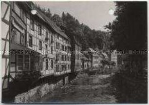 Monschau, Fachwerkhäuser an der Rur