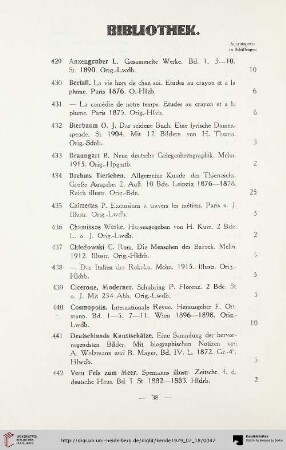 Bibliothek (Nr. 429-523)