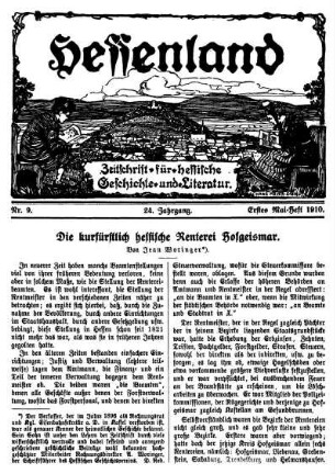 Nr. 9, Erstes Mai-Heft 1910