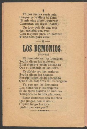 Los demonios. : (Danza)
