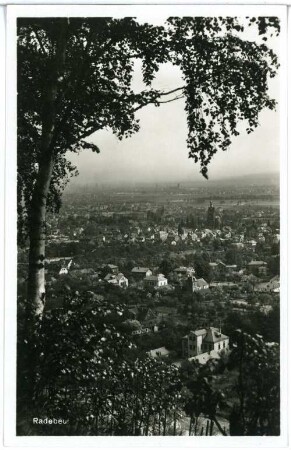 Radebeul. Blick auf Radebeul