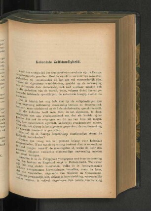 Koloniale Zelfstandigheid, door D. G. Stibbe.