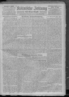 Kölnische Zeitung. 1803-1945