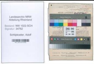 Entnazifizierung Adolf Schlipkoeter , geb. 17.10.1902 (Schlosser)