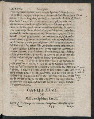 Caput XXVI. De Missione Spiritus Sancti.