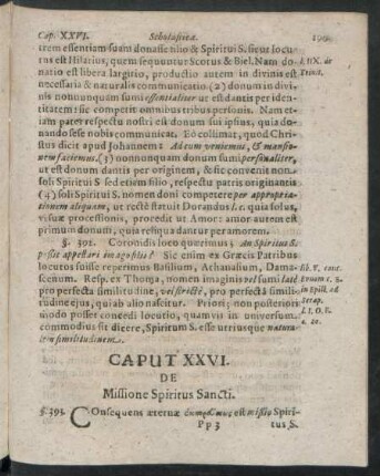 Caput XXVI. De Missione Spiritus Sancti.