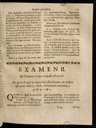 521-532, Quaero I. Quid & quotuplex est Dominium? ...